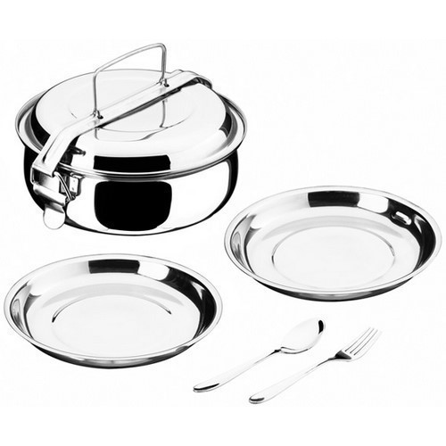 FIAMBRERA ABOMBADA INOXIBAR PARA CAMPING 14CMS